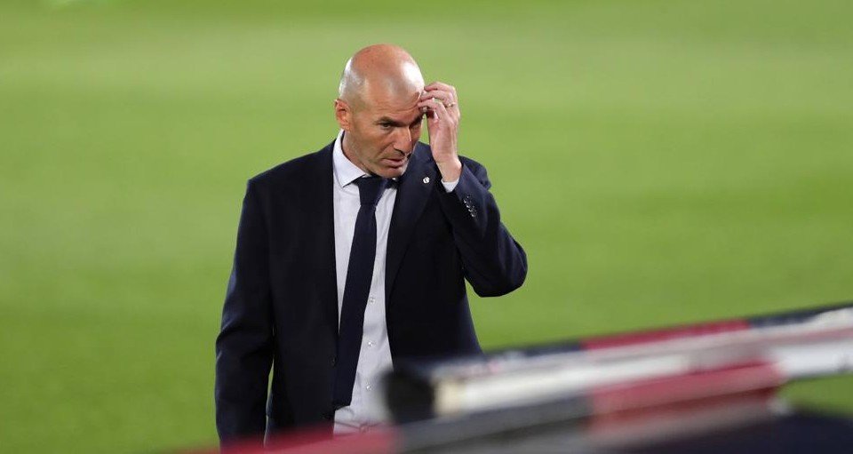 Zidane en un juego de La Liga 