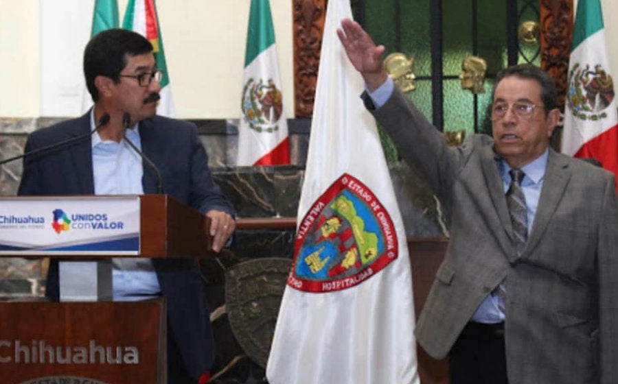 El doctor Grajeda al tomar protesta como secretario de salud de Chihuahua