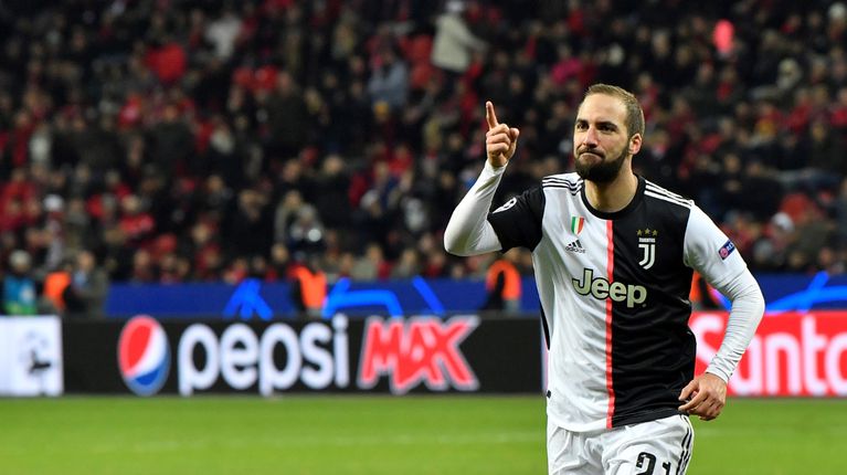 Gonzalo Higuaín durante un partido con la Juventus