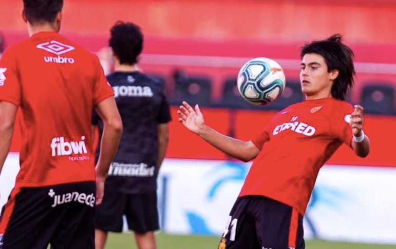 Romero entrenando con Mallorca 