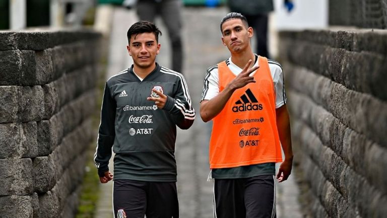 Fernando Beltrán y Uriel Antuna con Selección Sub 23
