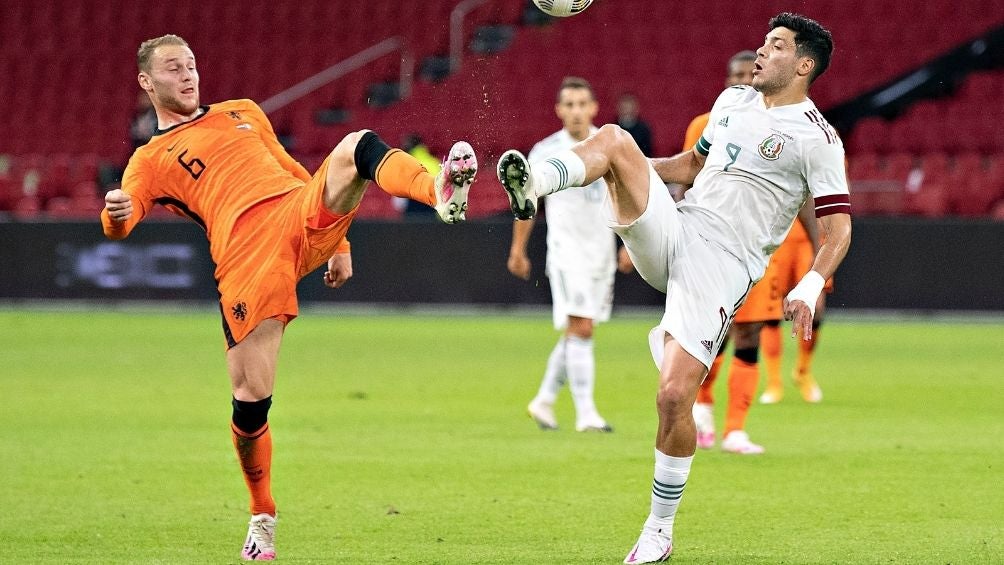 Holanda en su partido más reciente contra México 