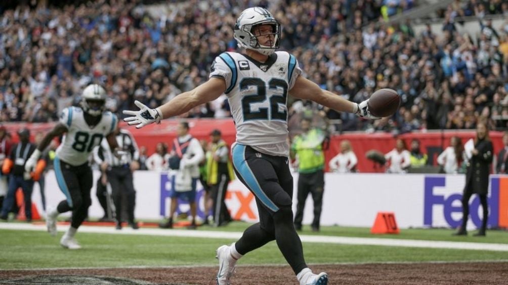  Christian McCaffrey en un partido con Carolina 