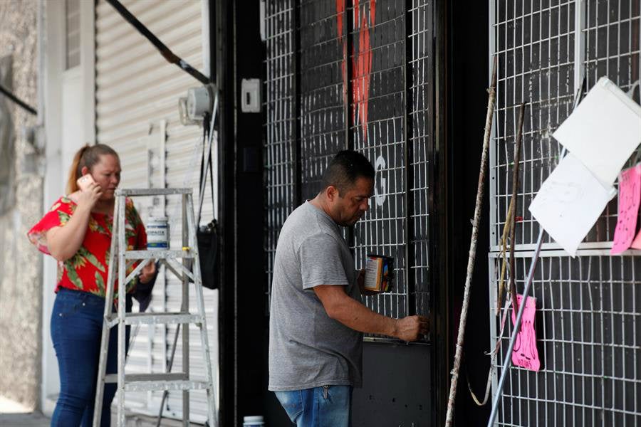 Negocios cerrados en la Ciudad de México