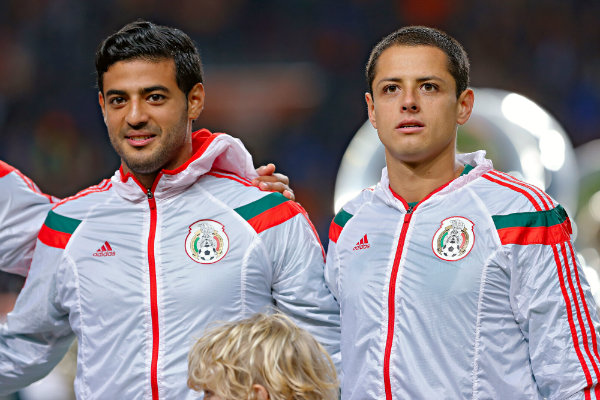 Carlos Vela y Javier Hernández con Selección Mexicana