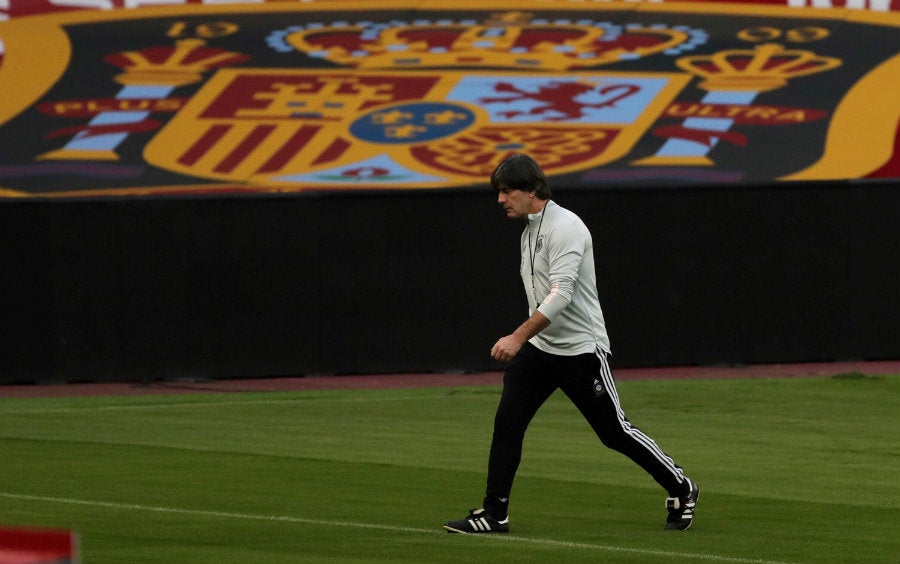 Joachim Löw en entrenamiento de Alemania en Sevilla