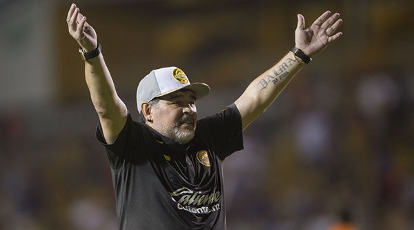 El Pelusa en su etapa como técnico de Dorados