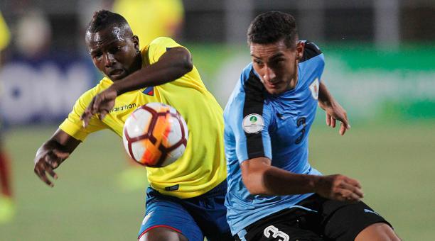 Daniel Segura en un partido con Ecuador Sub-20