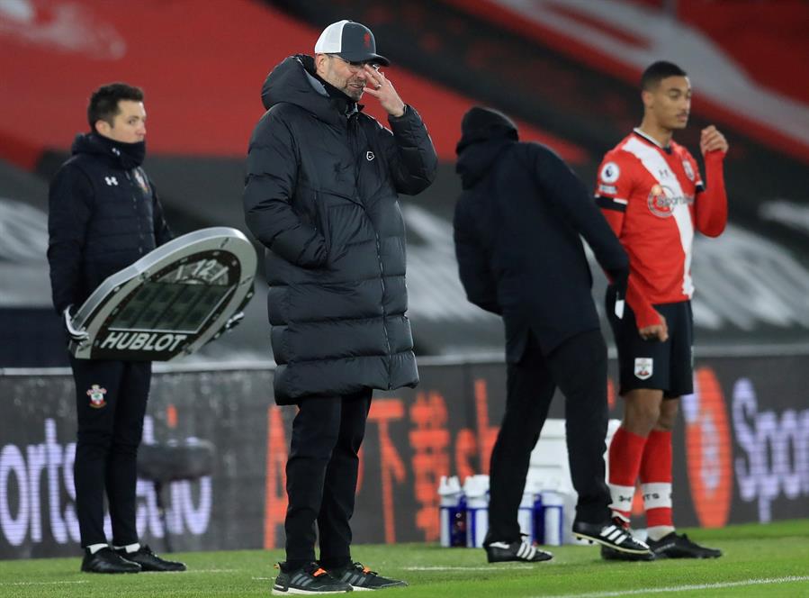 Jürgen Klopp en lamento ante Southampton