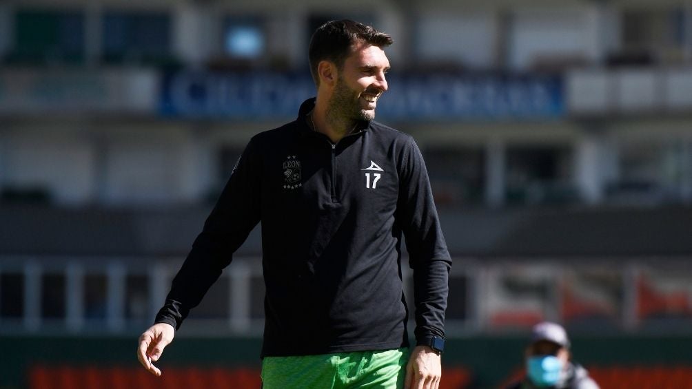 Boselli en un entrenamiento con León 