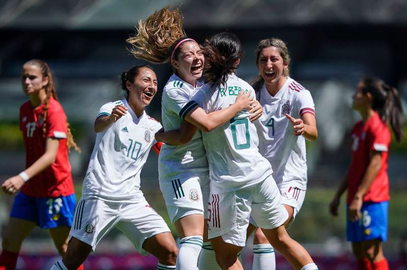 Selección Mexicana en festejo