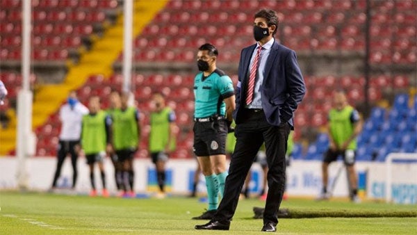 Leonel Rocco en partido con San Luis