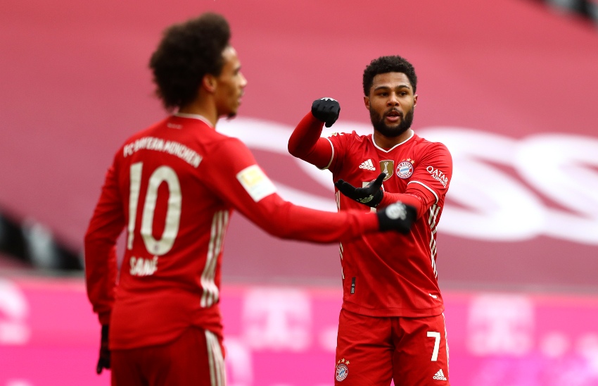 Sané y Gnabry un gol del Bayern Munich