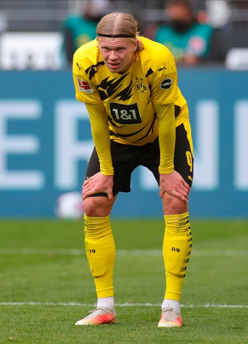 Haaland, en un partido del Borussia Dortmund
