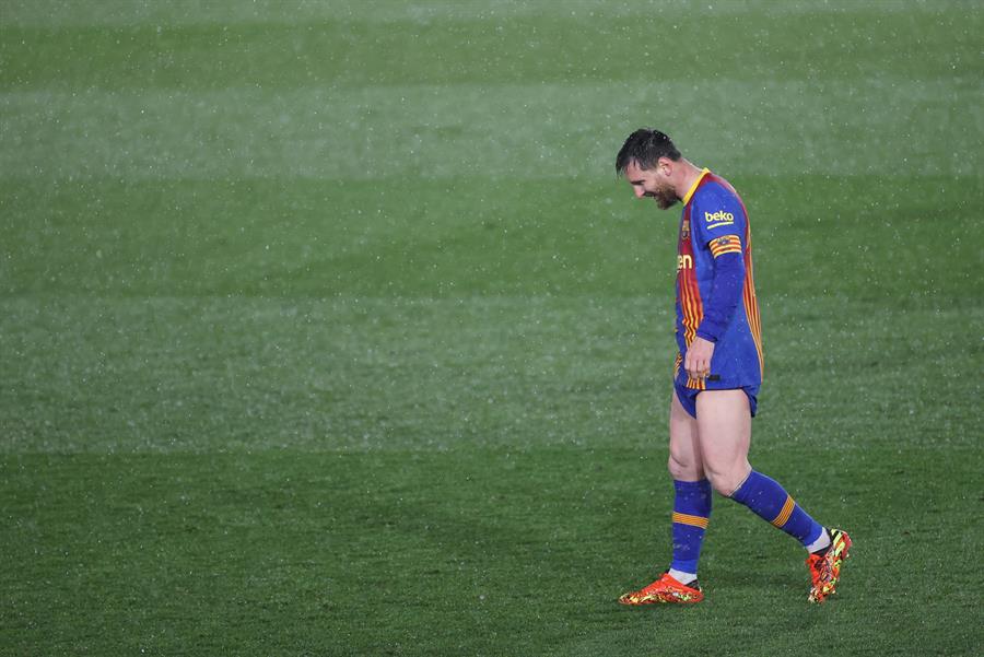 Lionel Messi en lamento con Barcelona