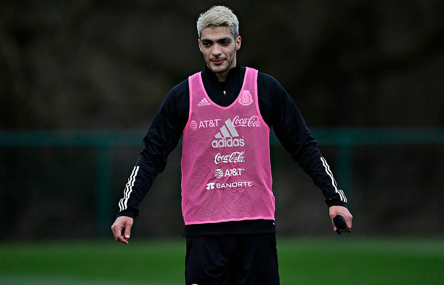 Jiménez en concentración con la Selección Mexicana