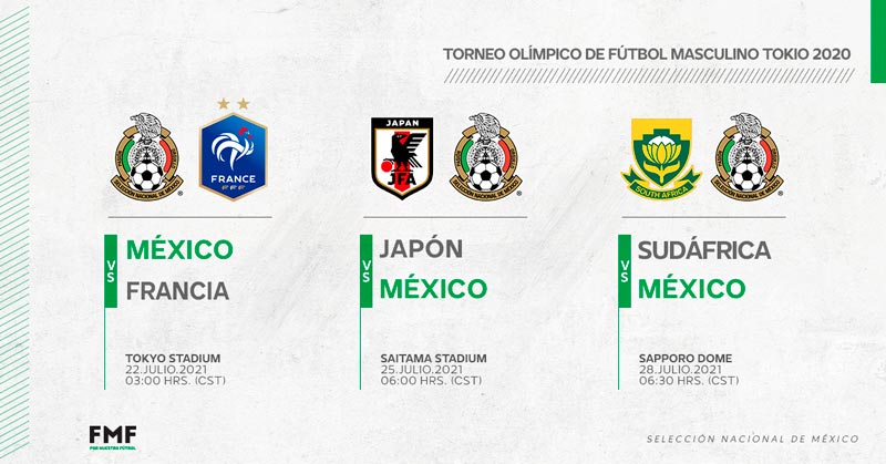 Las fechas en las que jugará el Tri