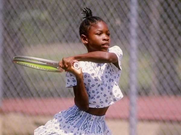 Serena Williams de niña