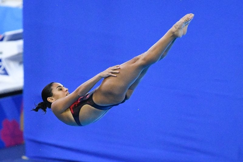 Paola Espinosa en competición