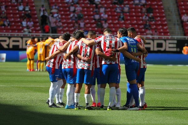 El Rebaño Sagrado durante juego contra Tigres