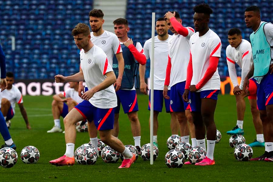 Entrenamiento del Chelsea previo a la Final de Champions