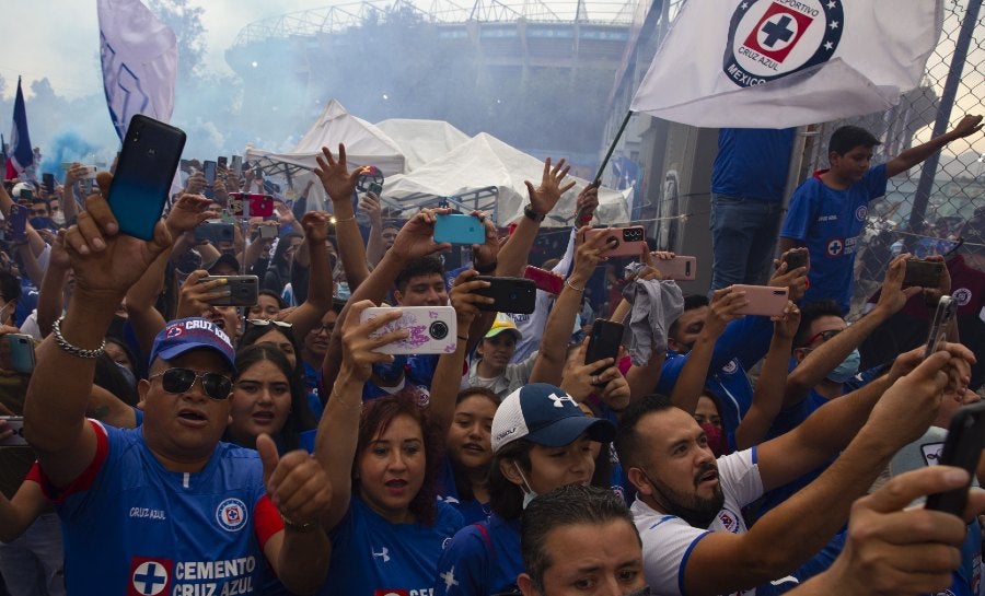 Afición de Cruz Azul previo a la Final