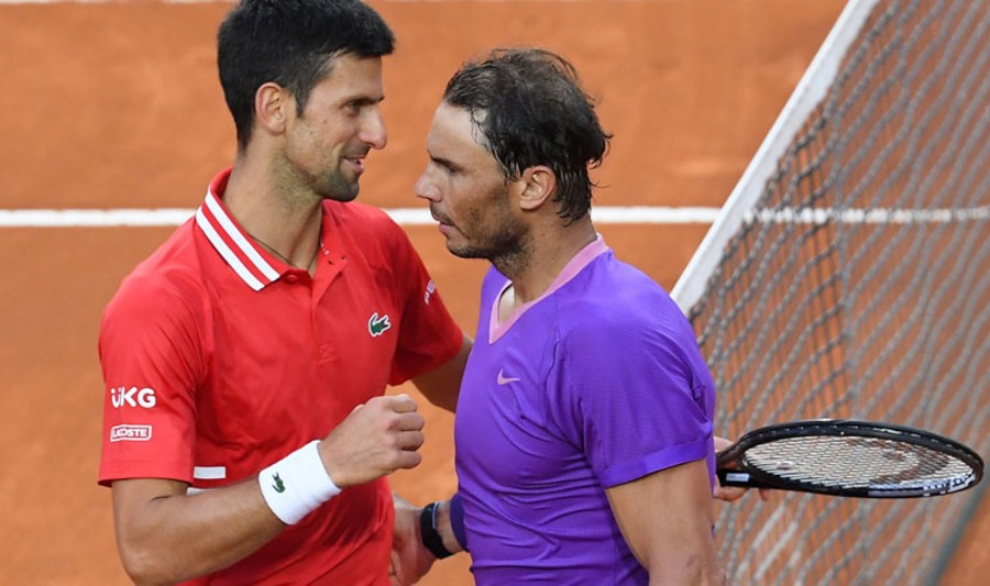 Djokovic y Nadal, después de partido