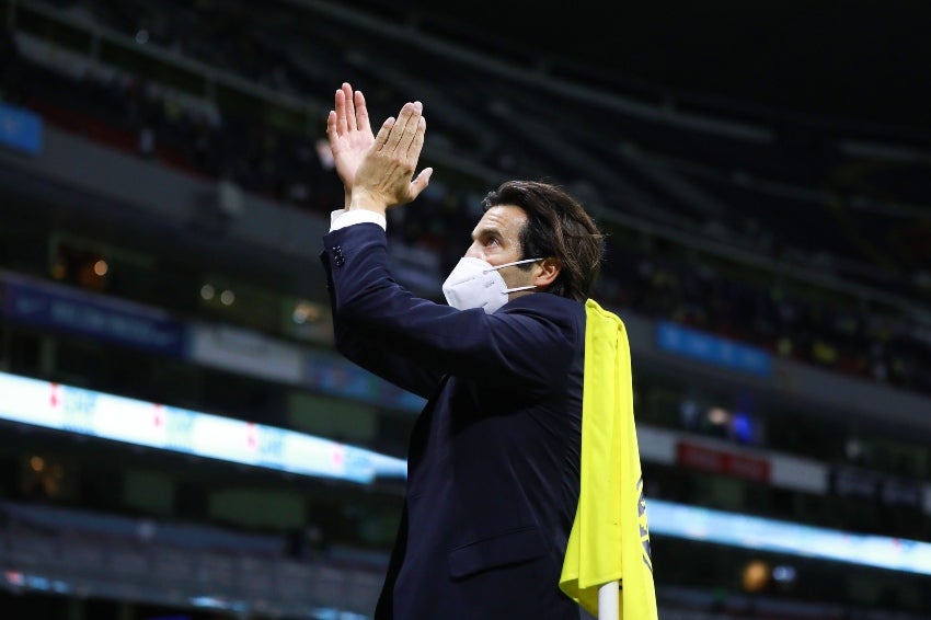 Santiago Solari tras un partido del América