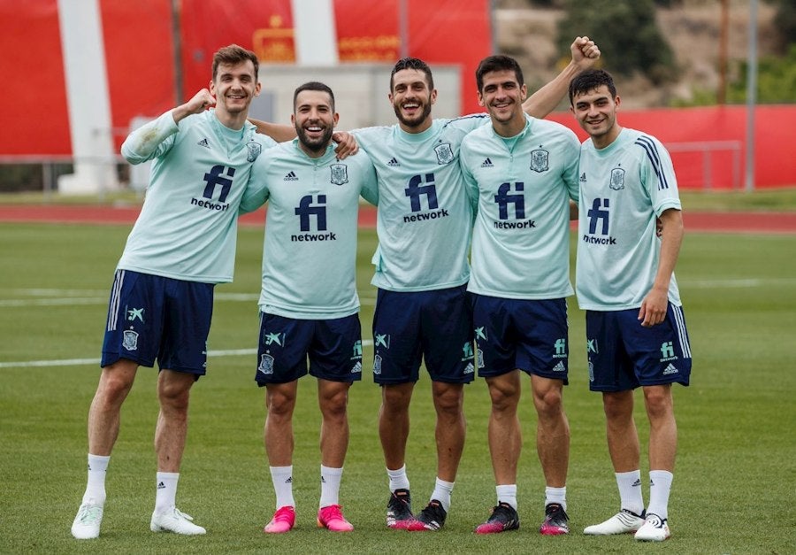 Entrenamiento de la Selección de España 