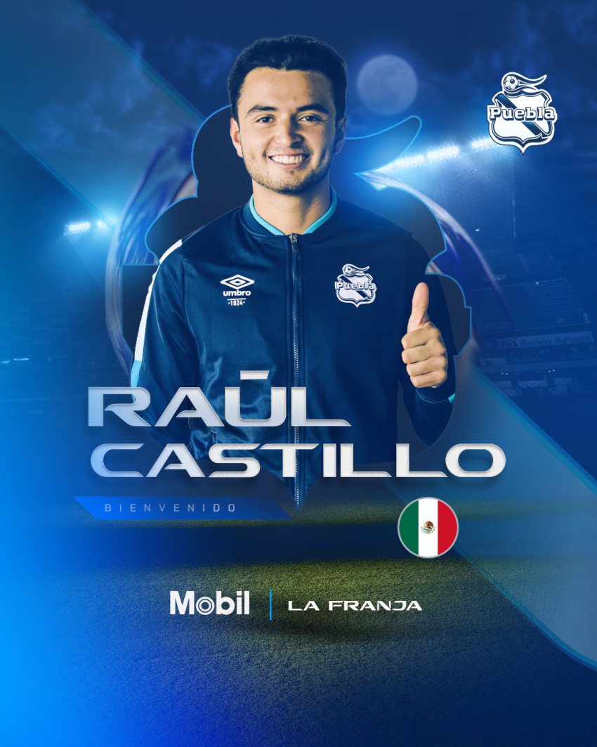 Raúl Castillo es el nuevo refuerzo de Club Puebla