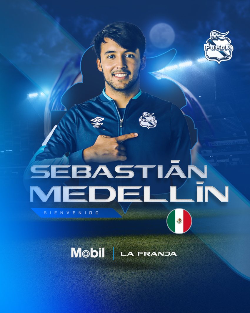 Sebastián Medellín es nuevo refuerzo del Club Puebla