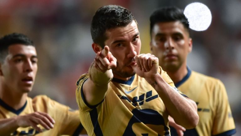 Juan Pablo Vigón en juego de Pumas