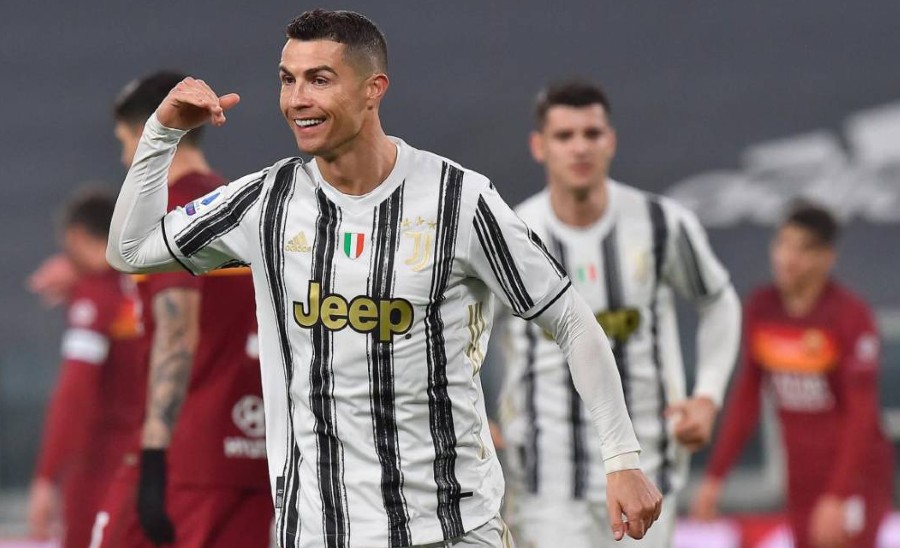 Ronaldo celebra gol ante la Roma