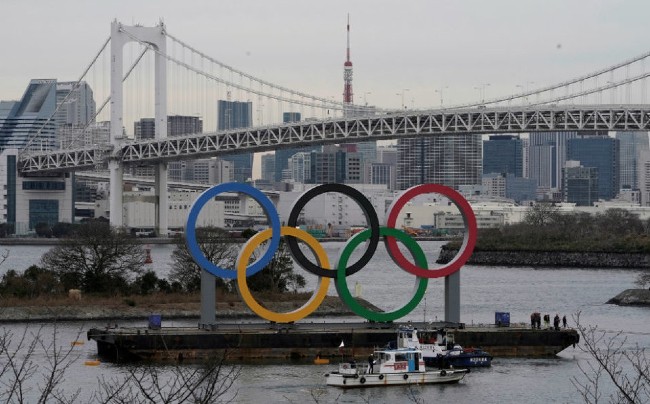 Aros olímpicos en Tokio