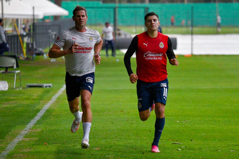 El delantero del Rebaño entrenando