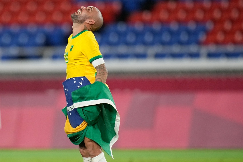 Dani Alves tras la victoria de Brasil sobre España