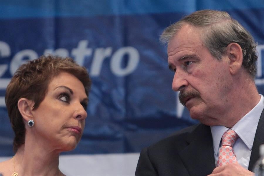 Vicente Fox y su esposa Martha Sahagún