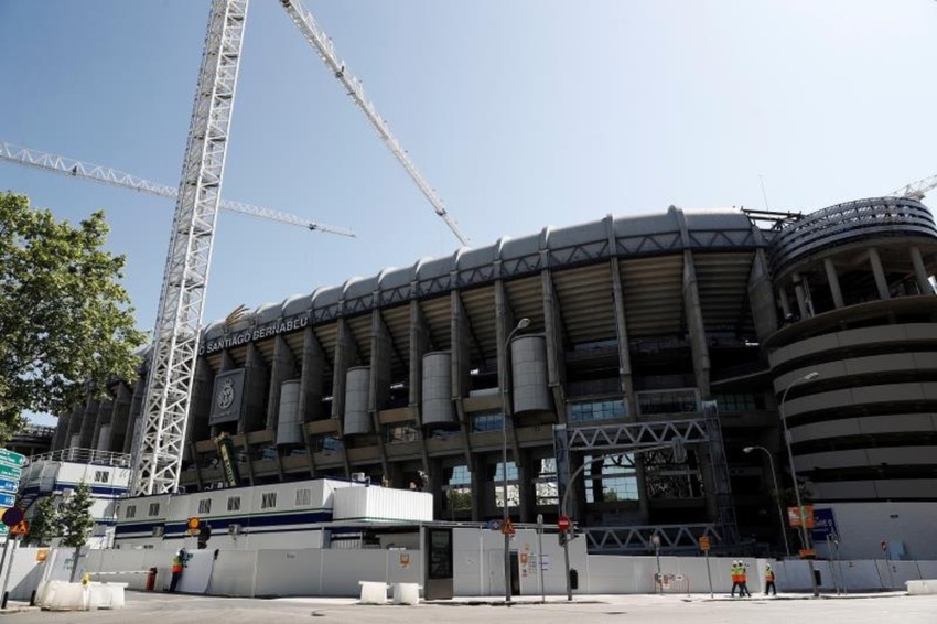 Obras de remodelación en el Santiago Bernabéu