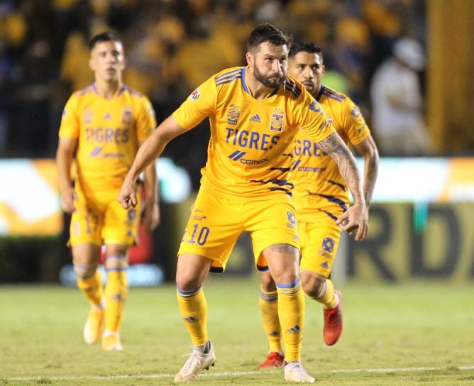 Gignac, en festejo de gol