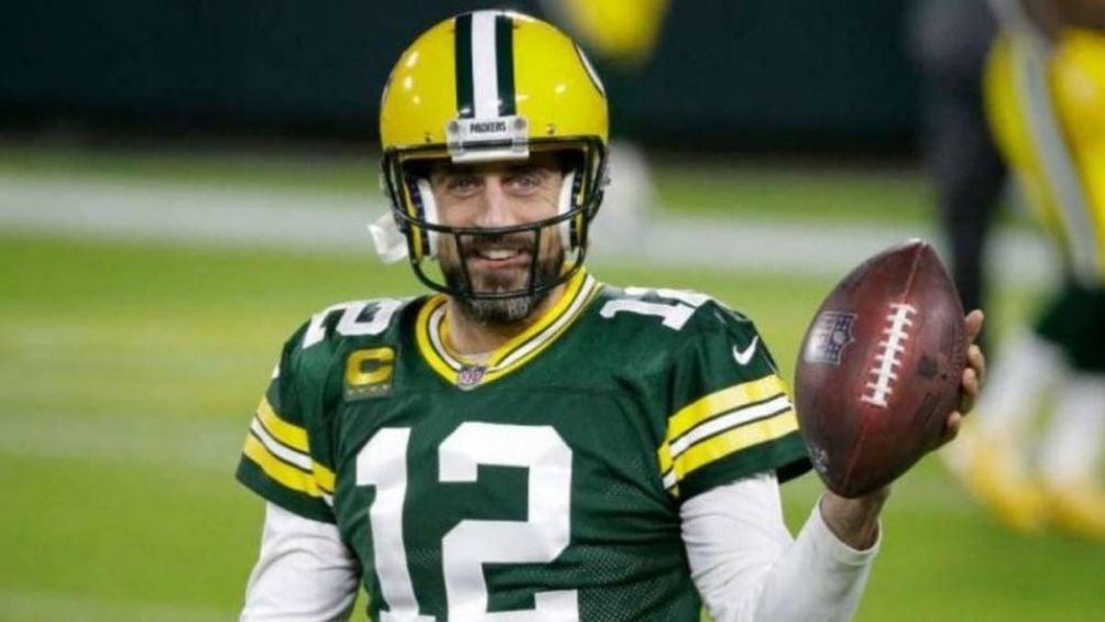 Rodgers en un partido con Green Bay 