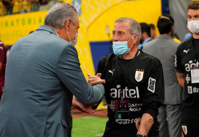 Óscar Washington Tabárez como técnico de Uruguay