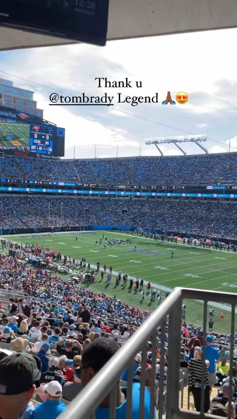 Vinícius Jr dedicando historia de Instagram a Tom Brady
