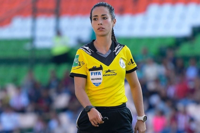 Katia García durante un partido de la Liga MX Femenil