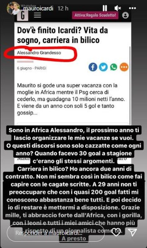 Mensaje de Icardi