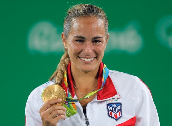 Mónica Puig, tenista puertorriqueña, en Juegos Olímpicos