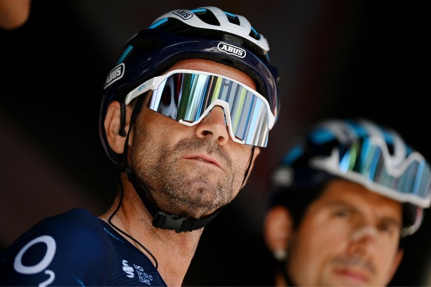 Alejandro Valverde tras una competencia