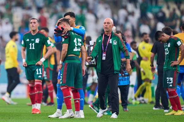 Selección de México tras quedar eliminada de Qatar 2022