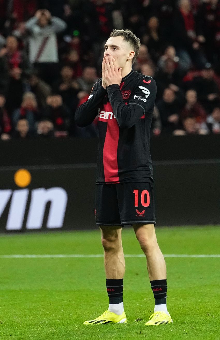 Florian Wirtz en el juego de Leverkusen 