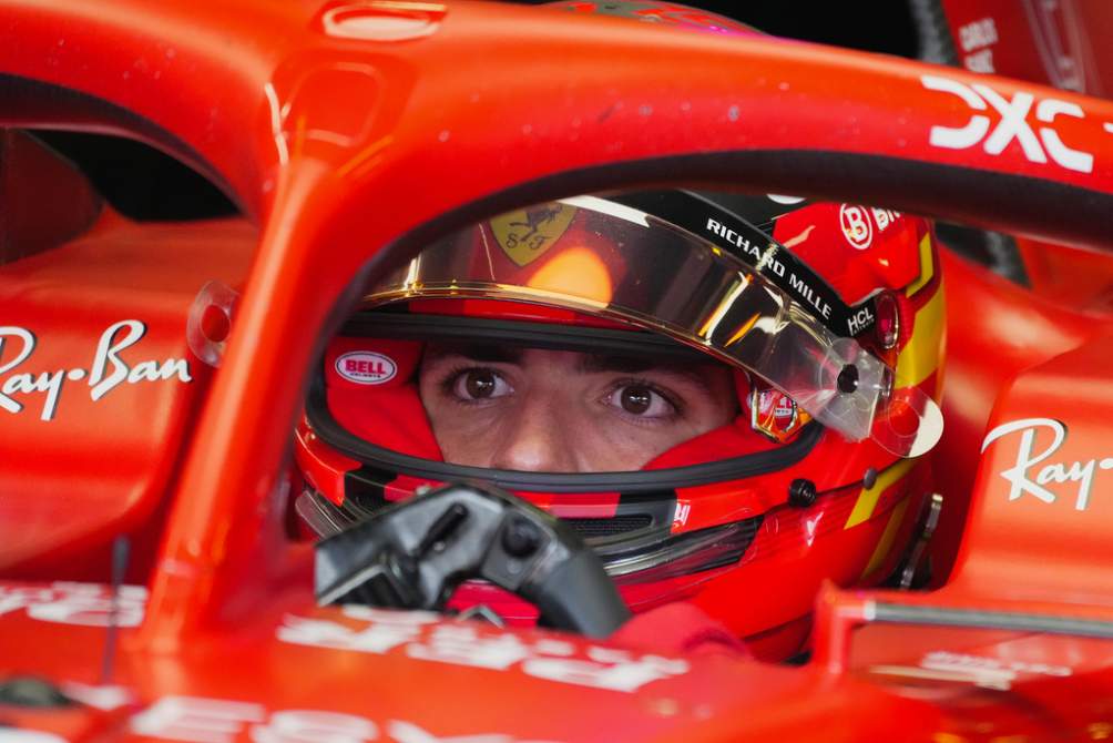 Carlos Sainz durante la sesión de clasificación en Australia