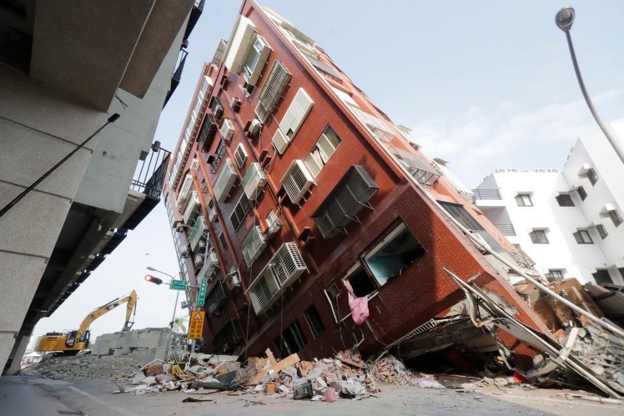 Terremoto de 7.5 grados sacudió Taiwán